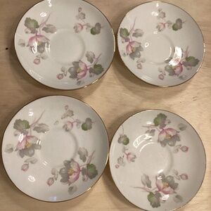 tea cup saucer set of 4